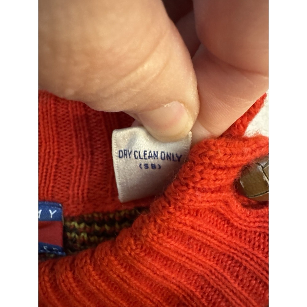 Vintage Tommy Hilfiger Knitted Jumper Sweater 100% Wool Fair Isle Ski Colorful - Picture 10 of 15